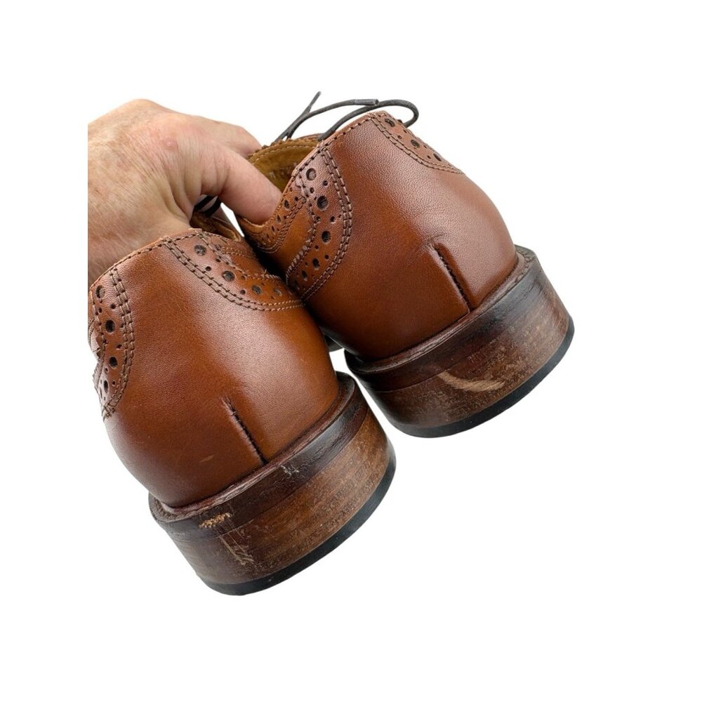 Broletto Baroque Mens Shoes 7.5 Brown Italian Leather Oxford Dress Quiet Luxury - Picture 7 of 12